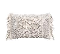 Coussin macramé ""été"" 30 x 50 cm Atmosphera