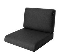 Coussin marron foncé pour fauteuil canapé mobilier en résine tressée 50x50