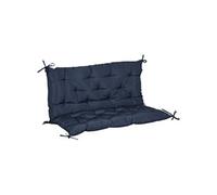 Coussin matelas assise dossier pour banc de jardin balancelle canapé grand confort 100 x 98 x 8 cm bleu