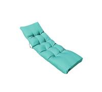 Coussin matelassé pour bain de soleil, transat - 185 x 60 cm - Bleu turquoise - Linxor