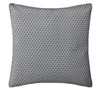 Atmosphera - Coussin Otto - Motifs, coton déhoussable 38x38 cm Gris