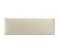 Coussin Mural Décoration Murale Lit Tour de tęte Panneau Mural rembourré Revętement Mural 3D Moderne Panneau de Luxe rembourré 60 x 30 cm Crémeux