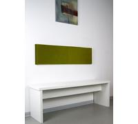 Coussin mural, largeur 115 cm, avec kit de montage - SAMT - disponible en olive ou moutarde