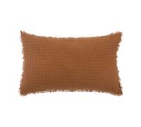 Atmosphera - Coussin nid d Abeille Widdy 30x50cm Rose Terracotta