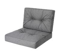 Coussin noir 59x59 pour fauteuil de jardin ou banc en résine tressée