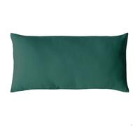 Coussin non déhoussable en coton uni Vert foncé 30x50 cm