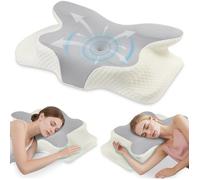 Coussin Oreiller Ergonomique Cervical Confortable Soya Oreiller Memoire Forme Cervicales Douloureuses Soulagement Convient A[RD55]