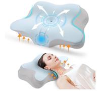 Coussin Oreiller Ergonomique Cervical Confortable SOYA Oreiller Memoire Forme Oreiller Cervicales Douloureuses Soulagement