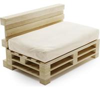 Coussin Palette Déhoussable Imperméable Assise BANANAIR 120 x 80 cm Beige