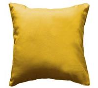 Coussin passepoil 60 x 60 cm polyester uni essentiel Miel Jaune G