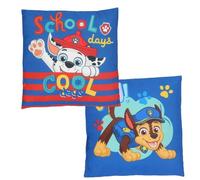 Coussin - PAW PATROL - Chase et Marcus - 40x40 cm - Bleu et Rouge - Synthétique