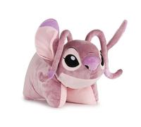 Coussin peluche 2 en 1 - DISNEY - Angel - Ultra-doux - Fermeture à scratch - 43 x 28 cm