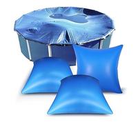 Coussin Piscine Hivernage Carré 4×4ft, Coussin Gonflable Piscine Hivernage, Ballon Hivernage Piscine Hors Sol Hiver, Flotteur Hivernage Piscine, Accessoires Spa Oreiller de Piscine (3 Pièces)
