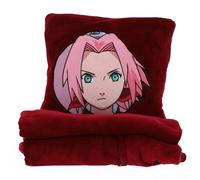 Coussin Plaid 2 En 1 Naruto Shippuden Sakura Polyester Rouge 100X120
