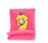 Coussin Plaid 2 En 1 Super Mario Peach Polyester Rose 100X120