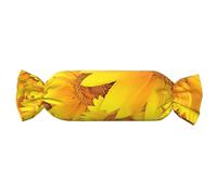 Coussin polyvalent en forme de bonbon imprimé tournesols pour la maison, la chambre à coucher, le canapé, le yoga et les voyages