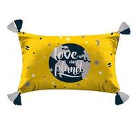 coussin pompons 30 x 50 cm coton imprime petit astronaute Imprimé G