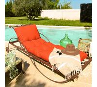 Coussin pour bain de soleil capitonné