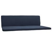 Coussin pour balancelle Beautissu Hollywood, 3 places, lot de 2, modèle Loft HS, 180 x 50 cm, bleu foncé