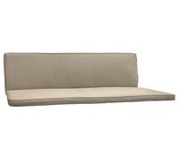 Coussin pour balancelle Beautissu Hollywood, 3 places, lot de 2, modèle Loft HS, 180 x 50 cm, couleur naturelle