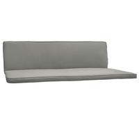 Coussin pour balancelle Beautissu Hollywood, 3 places, lot de 2, modèle Loft HS, 180 x 50 cm, gris clair