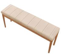 Coussin pour Banc 180/160/150/120/110cm, 1/2/3 Places Coussins De Banc Dehoussable Exterieur Intérieur Coussin Velours D'assise Salon De Jardin Matelas Assise Dossier(Milk tea color,150x30x5cm)