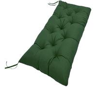 Coussin pour Banc de Jardin 90x50100x50 110x50 120x50 cm - Exterieur/Interieur - Coussins Assise & Dossier Souples - Confortable Coussins pour terrasse, Balcon, Banquette(Green,100x50cmx8cm Thick)