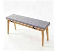 Coussin pour Banc de Jardin Déhoussable Antidérapant 60x70cm Gris Clair | Galette D'Assise Lavable Générique Durable Confortable Pour Intérieur Extérieur Salon