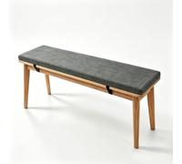 Coussin pour Banc de Jardin Déhoussable Antidérapant 60x70cm Gris Foncé | Coussin Banc Antidérapant Mousse Haute Densité Taille Personnalisée Pour Banc De Jardin Terrasse