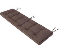 Coussin pour banc de jardin Etna 120×50 cm - 8 cm d'épaisseur, tissu Oxford, hydrofuge, avec bandes de fixation | HobbyGarden