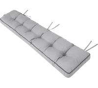 Coussin pour banc de jardin Etna 150×40 cm - épaisseur 8 cm, tissu Oxford, hydrofuge, avec bandes de fixation | Hobbygarden