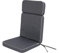 Coussin pour chaise de jardin Eliza -49×119 cm- pour chaise à haut dossier, utilisable des deux côtés, résistant aux intempéries, avec rubans & élastique | PillowPrim