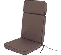 Coussin pour chaise de jardin Eliza - 5 cm d'épaisseur, pour chaise à haut dossier, utilisable des deux côtés, résistant aux intempéries, avec rubans & élastique, OEKO-TEX, 49×119 cm | PillowPrim