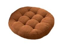Coussin Pour Chaise de Jardin Grands oreillers ronds de siège sol, coussins gris touffetés en velours côtelé for Yoga plein air, Tatami, coussin chaise, sièges décontractés(Color 1,Round 55cm)