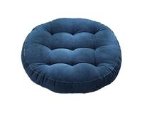 Coussin Pour Chaise de Jardin Grands oreillers ronds de siège sol, coussins gris touffetés en velours côtelé for Yoga plein air, Tatami, coussin chaise, sièges décontractés(Color 4,Round 55cm)