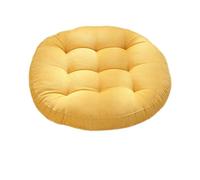Coussin Pour Chaise de Jardin Grands oreillers ronds de siège sol, coussins gris touffetés en velours côtelé for Yoga plein air, Tatami, coussin chaise, sièges décontractés(Color 3,Round 55cm)