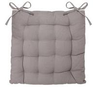 Atmosphera Coussin de chaise Loria – Gris 38 x 38 cm