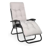 Coussin pour chaise de jardin - Matelas pour transat - 170 x 23 x 8 cm - Polyester - Jacquard - Pour fauteuil relax - Couleur : E