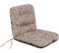 Coussin pour chaise de jardin "Natalia" 96×48 cm - 7 cm d'épaisseur, hydrofuge & résistant aux UV, facile d'entretien, avec bandes de fixation | HobbyGarden