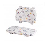 Coussin pour chaise haute bébé compatible avec la chaise haute Kinderkraft ENOCK, rembourré, imperméable, lavable, housse antidérapante (Bateaux)