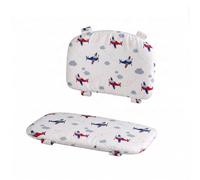 Coussin pour chaise haute bébé compatible avec la chaise haute Kinderkraft ENOCK, rembourré, imperméable, lavable, housse antidérapante (Avions)