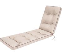 Coussin pour chaise longue "HUGO" - 201×55×8 cm, résistant aux intempéries et aux UV, pour chaise longue de jardin, lit de soleil et banc | Pillowprim