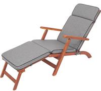 Coussin pour chaise longue "IRIS" - 180x47cm - résistant aux UV, avec fixation, pour chaise longue et chaise de plage | Pillowprim