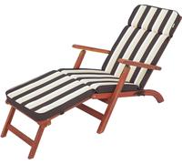 Coussin pour chaise longue "IRIS" - 180x47cm - résistant aux UV, avec fixation, pour chaise longue et chaise de plage | Pillowprim