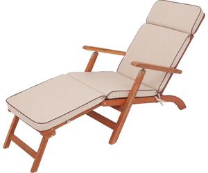 Coussin pour chaise longue "IRIS" - 180x47cm - résistant aux UV, avec fixation, pour chaise longue et chaise de plage | Pillowprim