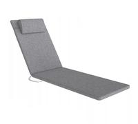 Coussin pour chaise longue Madera Couleur : gris Tissu : S-550 mélangé Dimensions : 190 x 55 cm Fixation par élastique, hydrofuge Mélangé S-23