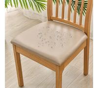 Coussin pour chaises de jardin, lot de 4 - Cuir synthétiquePolyuréthanerésistant aux intempéries - Houssages amovibles - Houssages pour fauteuils de salon - Durables et résistants aux plis - Protectio