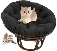 Coussin Pour Fauteuil Papasan 110x110cm/140x140cm,Doux Épais Coussin Pour Fauteuil De Jardin Exterieur Rond,Chaise Pivotante En Rotin ExtéRieur Coussin De Chaise,Pour Maison ExtéRieur, Balcon ( Color