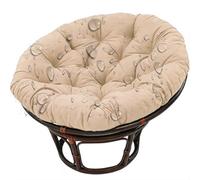 Coussin pour Fauteuil Papasan Doux Épais Coussin pour Loveuse Fauteuil Rond Impermeable, Coussin Fauteuil rotin de Jardin, Coussin Exterieur Oeuf Suspendu Chaise Oeuf, pour Patio,No14,110*110cm