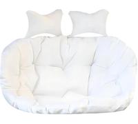 Coussin pour Fauteuil Suspendu Double Hamac, Coussins pour Fauteuils œUf 2 Places pour Terrasse ExtéRieure en Osier (Coussin Uniquement)(N)